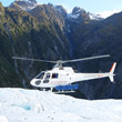 Helicopter Landing in the Alps
